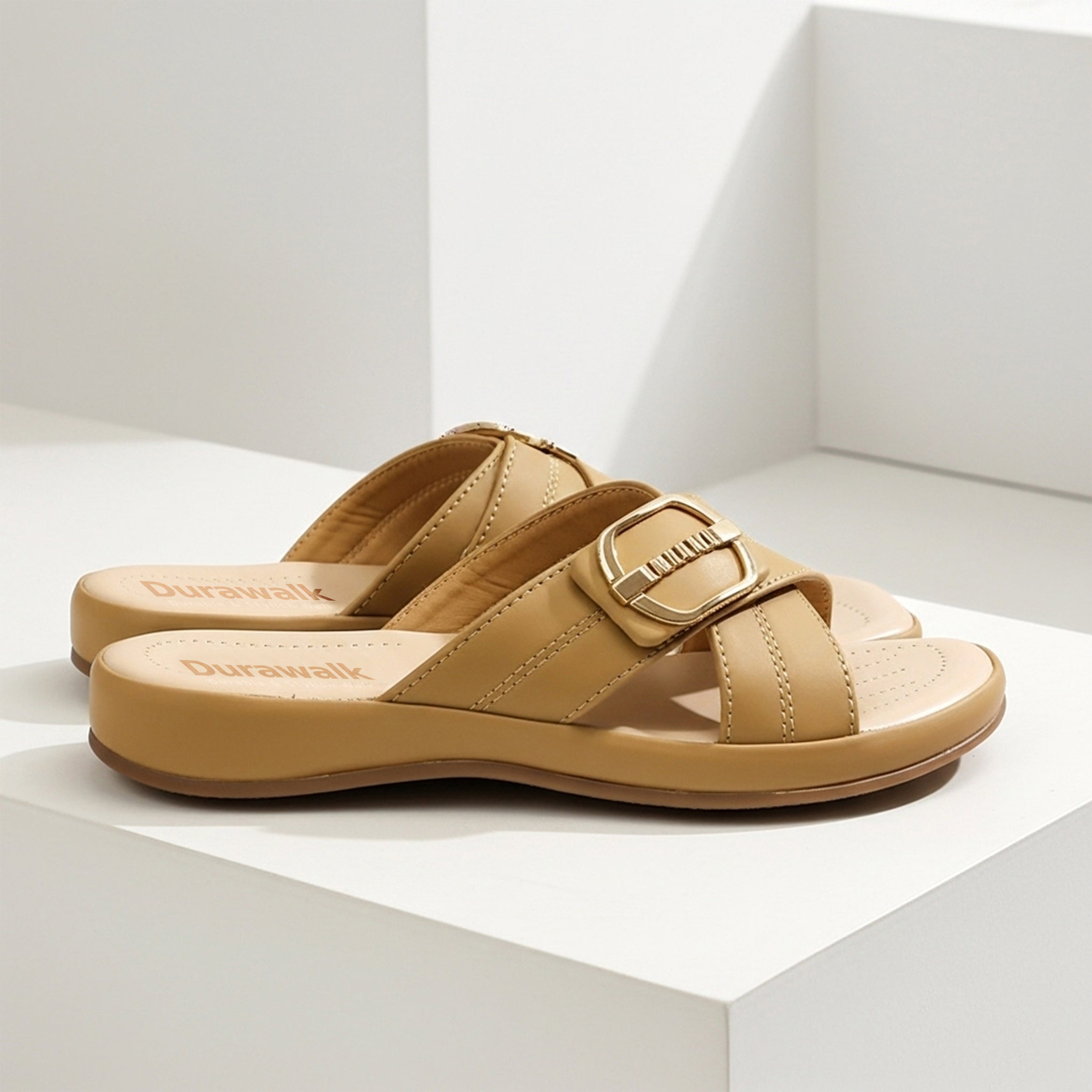 LS-Mustard Cross Buckle