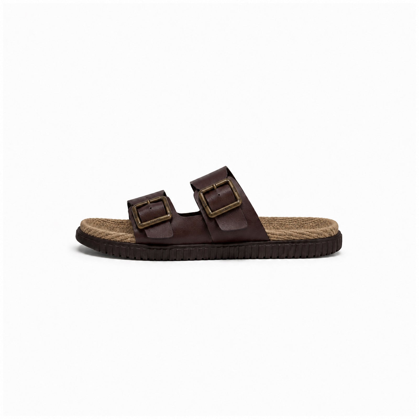 Chocolate Brown Strap Slipper