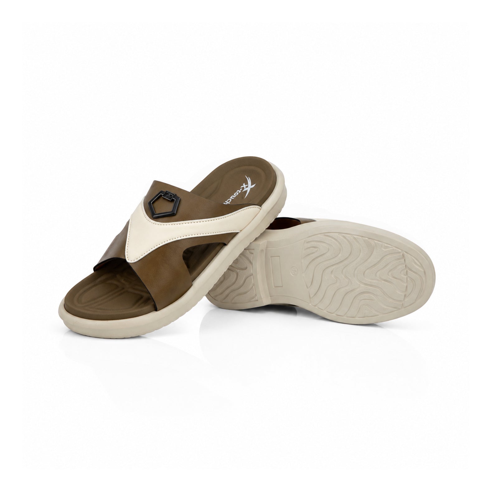 Olive Green Buckle Slipper