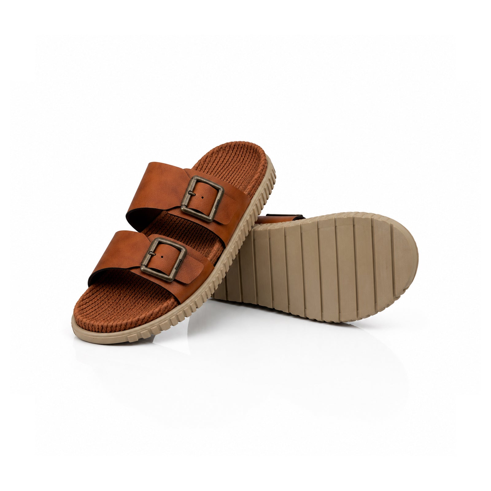 Brown Strap Slipper